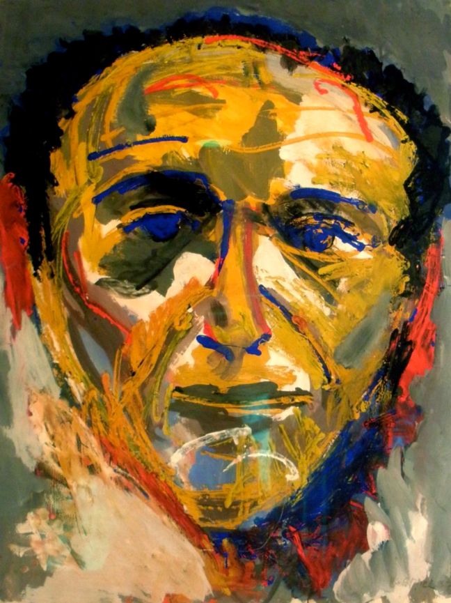 Karel Appel's Portrait of Theo Wolvecamp, in the Collection of Hote Ambassade - Amsterdam